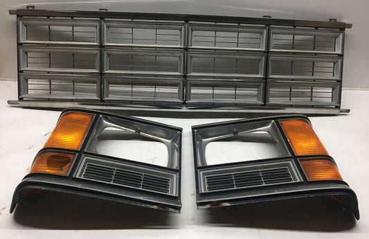 1986-1993 Dodge Van B150 B250 B350 MOPAR Grille Grill OEM HEADLIGHT BEZELS
