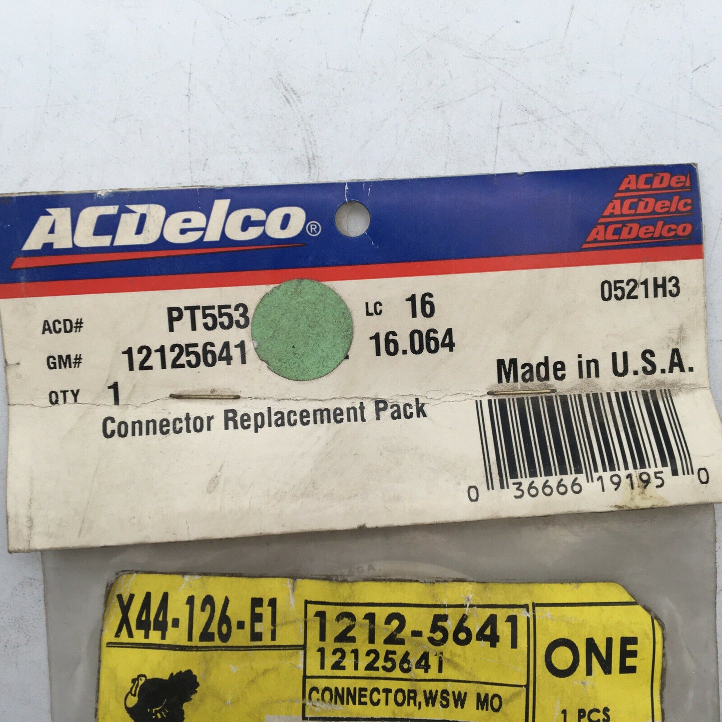 ** ACDelco PT553 Multi Purpose Pigtail GM12125641 Wiper Motor Connector - NOS **