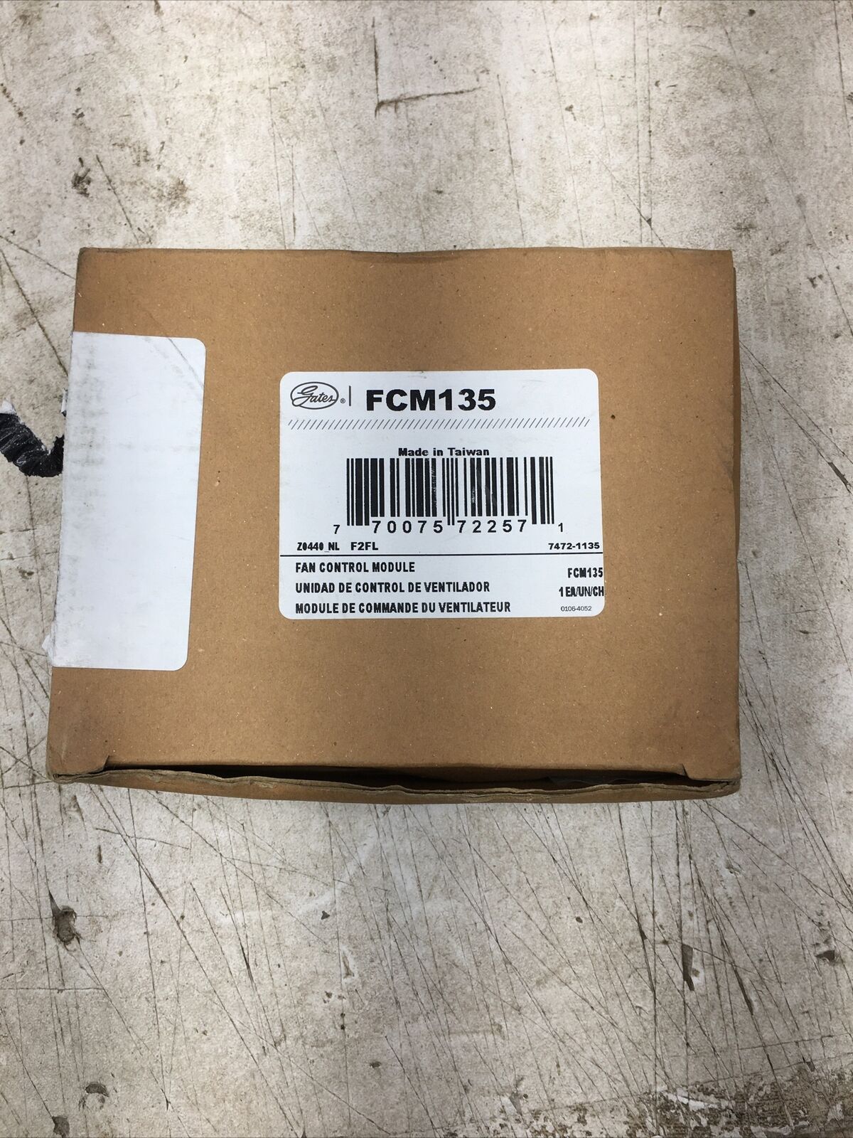 Gates Engine Cooling Fan Control Module FCM135 (New Old Stock)