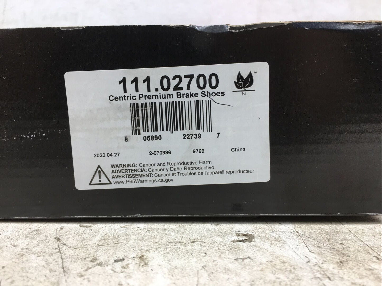 Centric Premium Brake Shoes 111.02700 (New Old Stock)