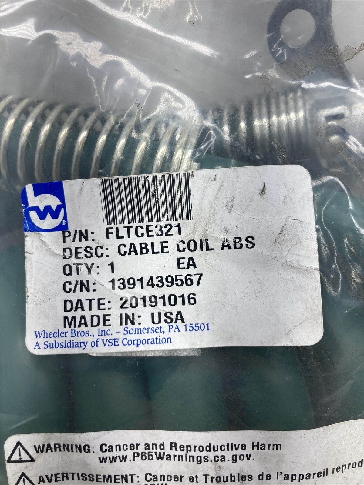 Navistar ABS Coiled Cable FLTCE321 (New Old Stock)