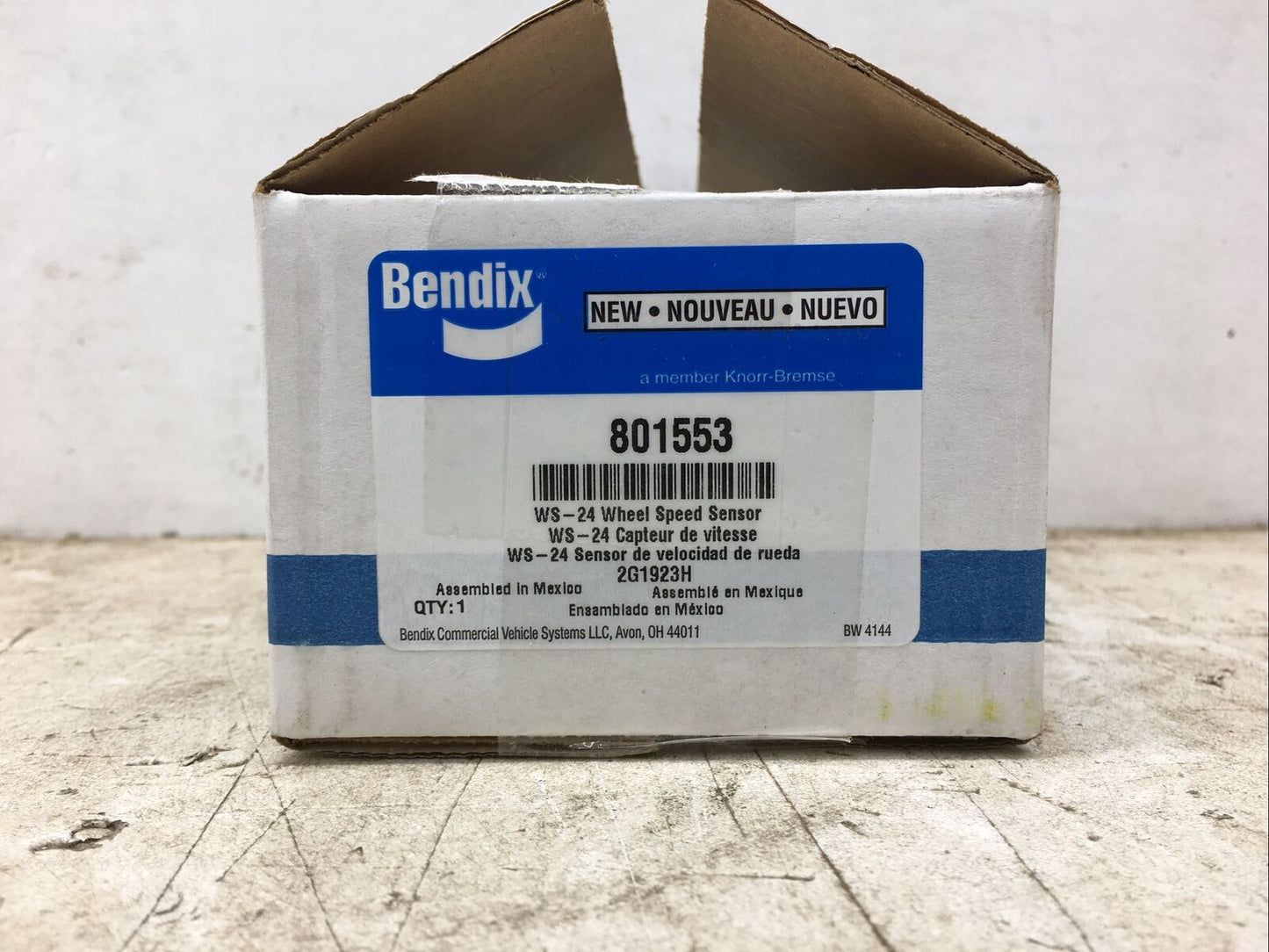 Bendix 40” Straight Harness Wheel Speed Sensor 801553 (New Old Stock)