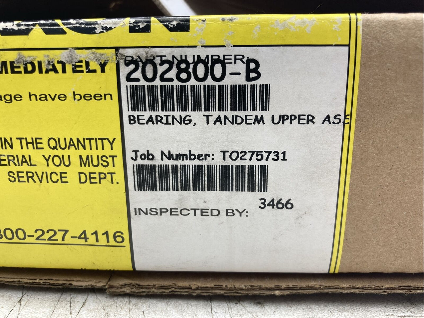 Maxon Tandem Upper Bearing Assembly 202800-B (New Old Stock)