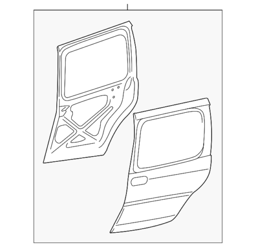 Door  Rear Side L/H 88980792