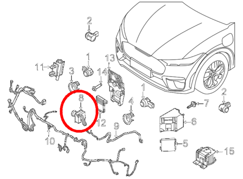 OEM FORD GENUINE LJ8Z19G490A LJ8Z-19G490-A CAMERA, REAR