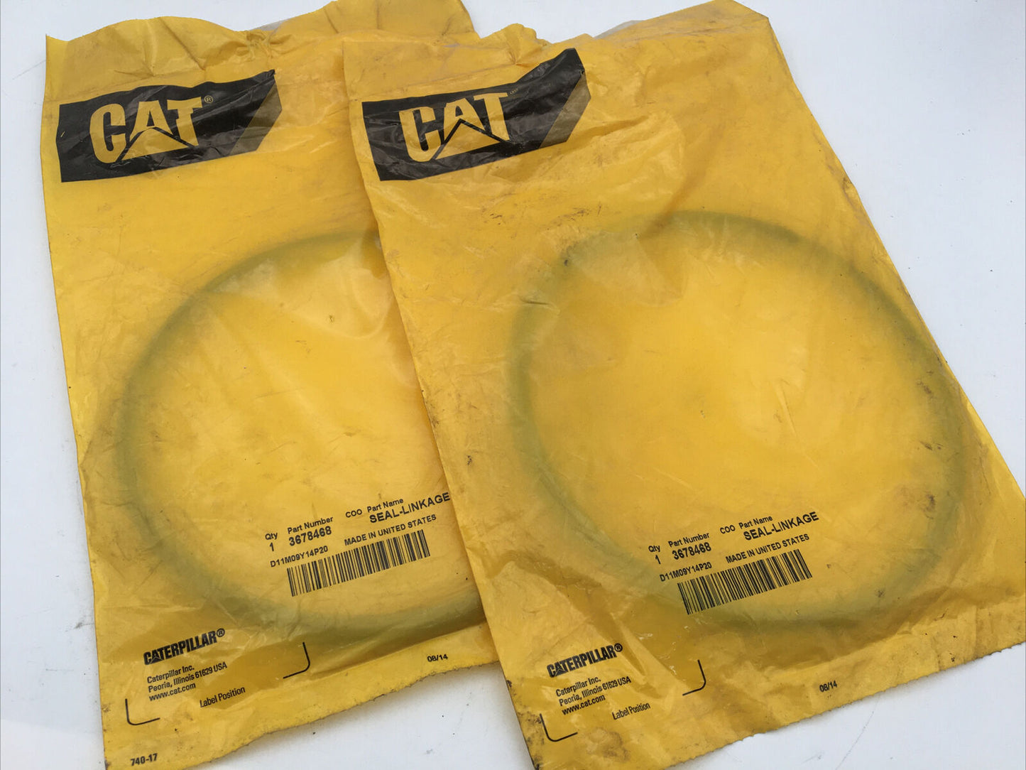 *** (2) Genuine CAT 3678468 O-Ring Seal-Linkage Caterpillar - NOS ***