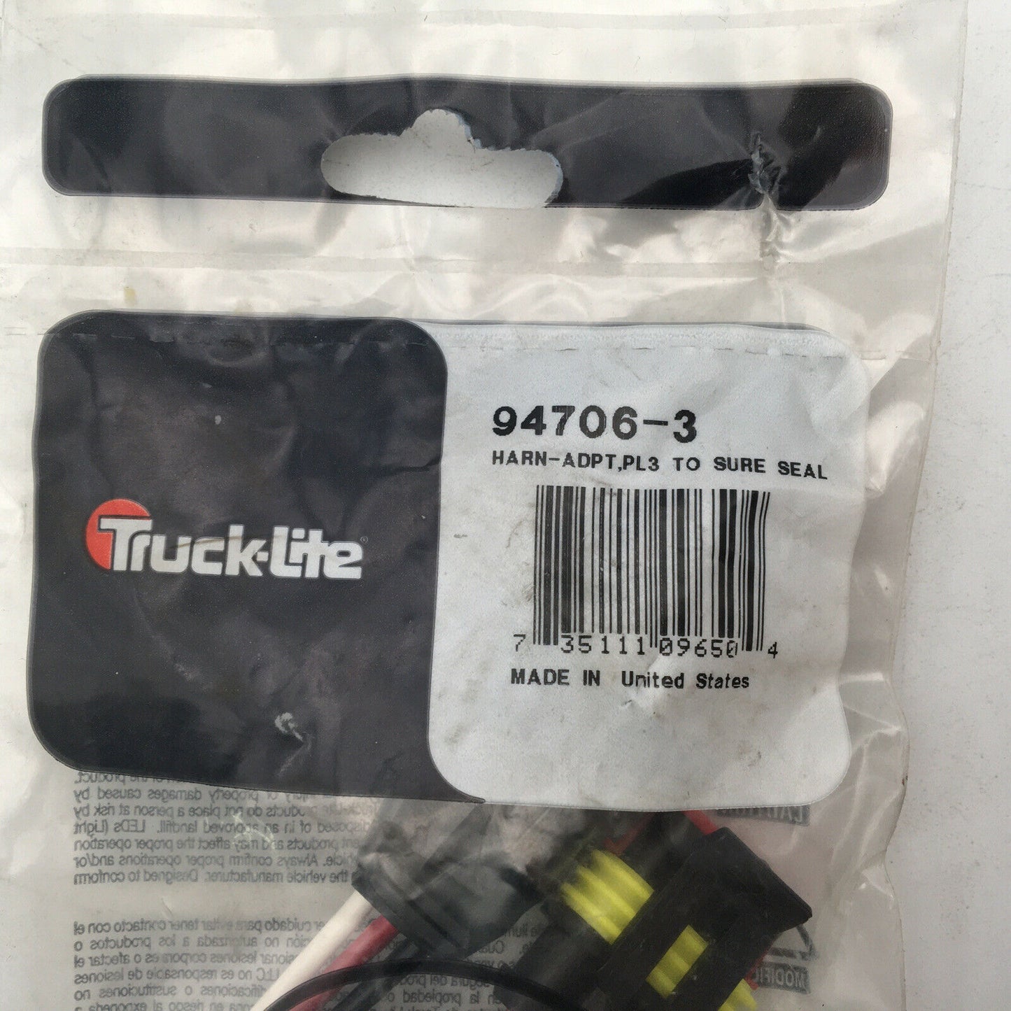 *** Truck-Lite 94706-3 Female Adapter Plug to Sure Seal ***