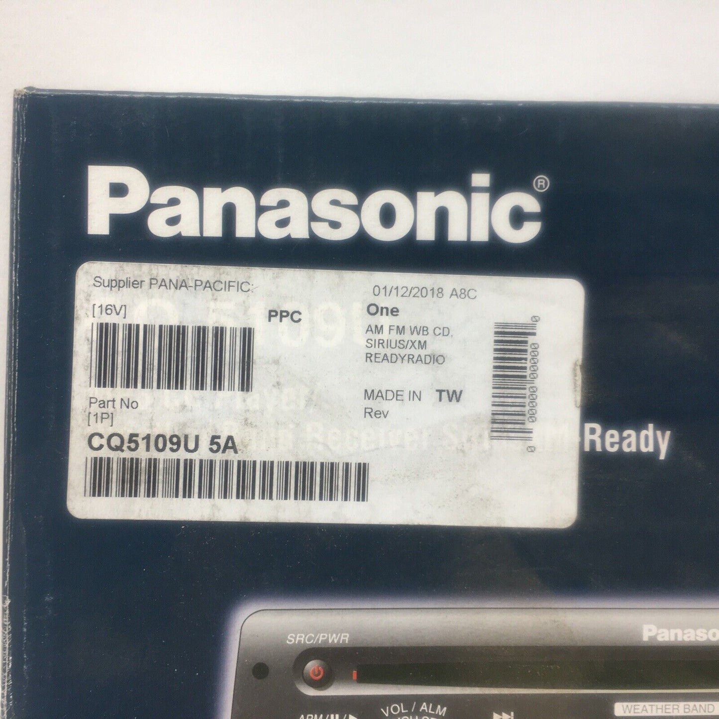 *** Panasonic CQ-5109U AM/FM Radio CD Player SiriusXM Ready ***