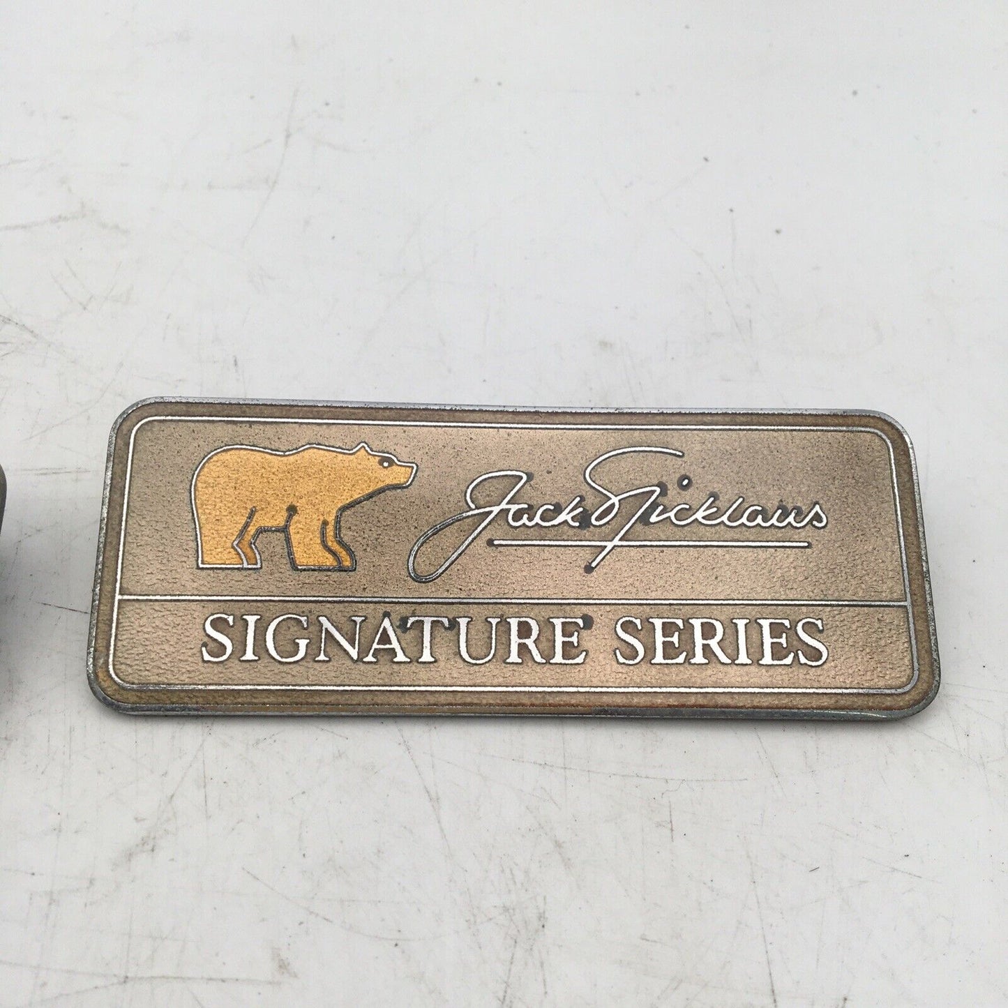 1992-1997 Town Car Jack Nicklaus Signature Series Fender Emblem Logo Gold