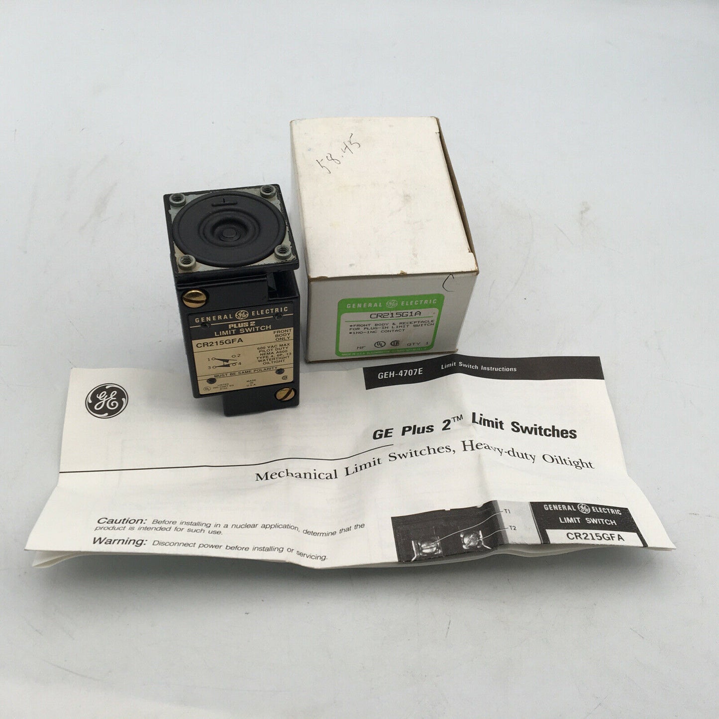 *** General Electric CR215G1A Limit Switch - NOS ***