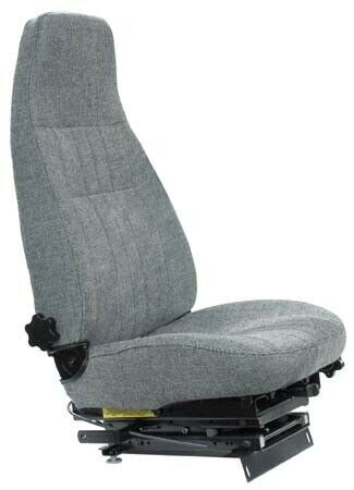 Mack High Back Cab Seat Complete Gray Fabric w/o Trim Left Driver Side 25019086