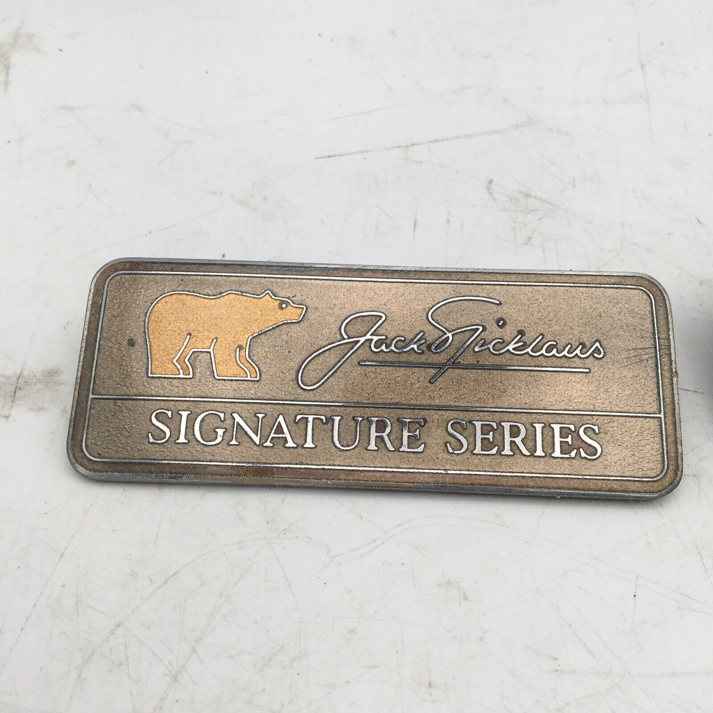 1992-1997 Town Car Jack Nicklaus Signature Series Fender Emblem Logo Gold