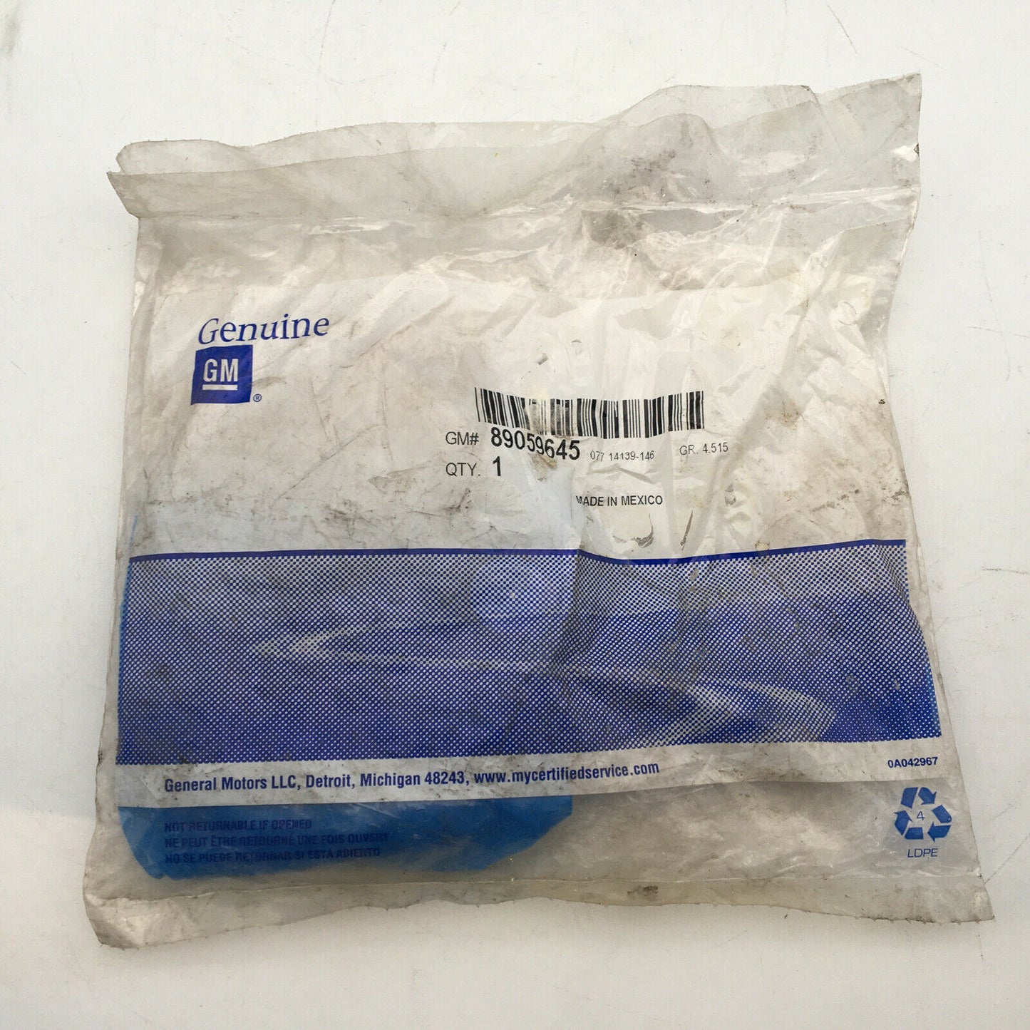 *** Genuine GM 89059645 Seal - NOS ***