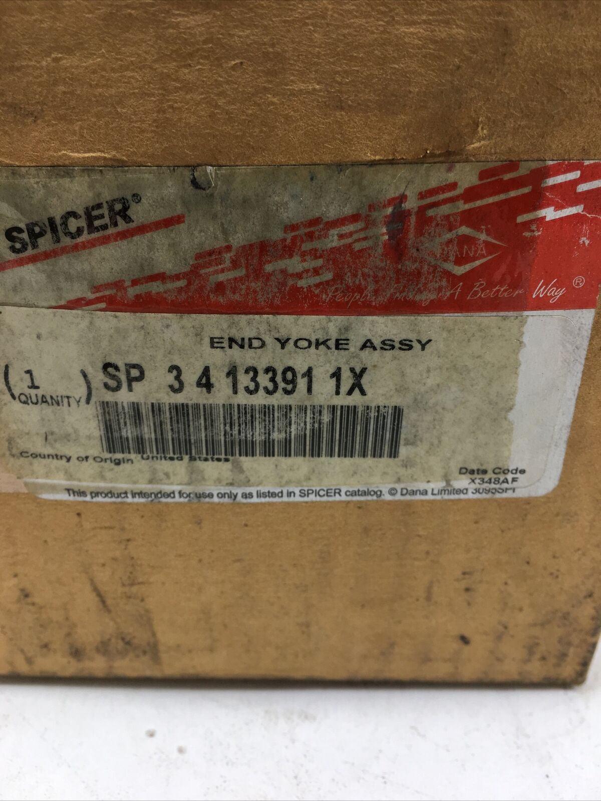 *** Spicer End Yoke Assembly SP 3-4-13391-1X (New Old Stock) ***