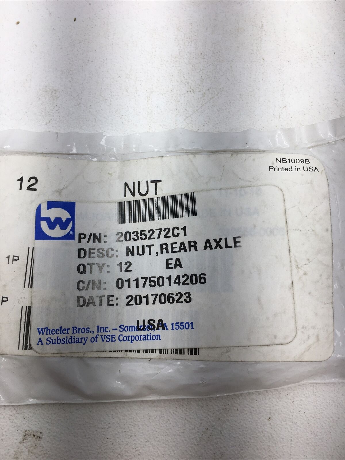 *** Genuine International Rear Axle Nut (12 Count) 2035272C1-New Old Stock ***