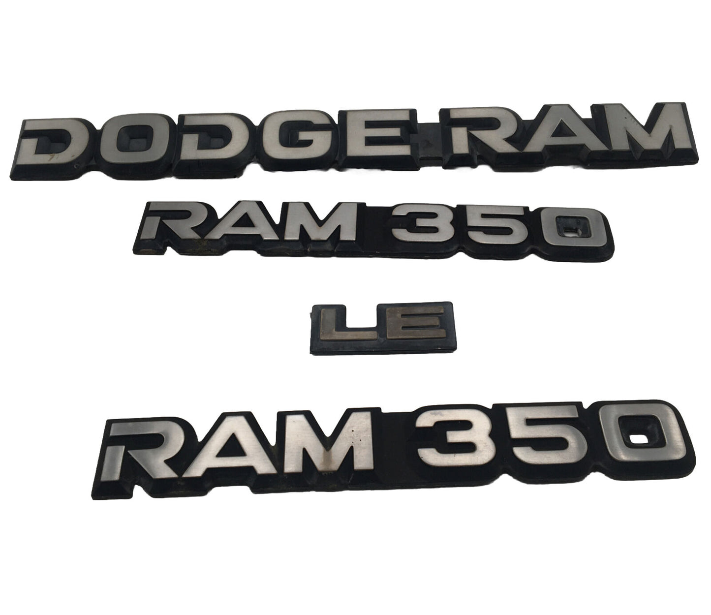 1981-1992 Dodge Ram Truck Van D150 D250 D350 W150 W250 4 Set Emblem Badges OEM