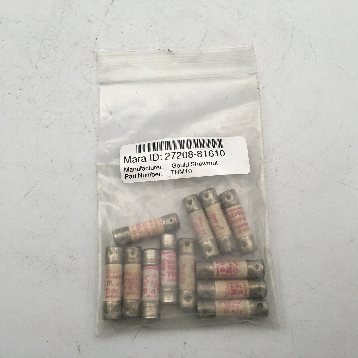 *** Lot Of 12 Gould Shawmut Ferraz Tri-onic  TRM10 Fuses - NOS ***