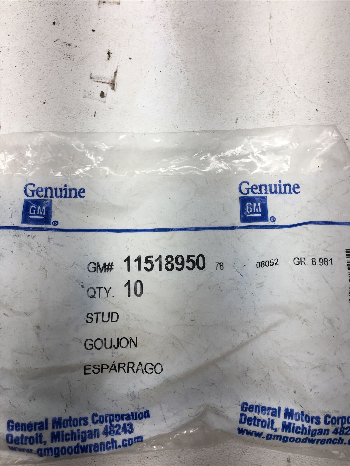 *** Genuine GM Multi-Purpose Stud 11518950-10 Count (New Old Stock) ***