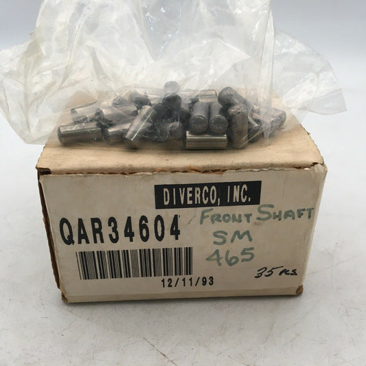 *** (Box Of 35) Diverco QAR34604 Pin Needle Rollers Front Shaft - NOS ***