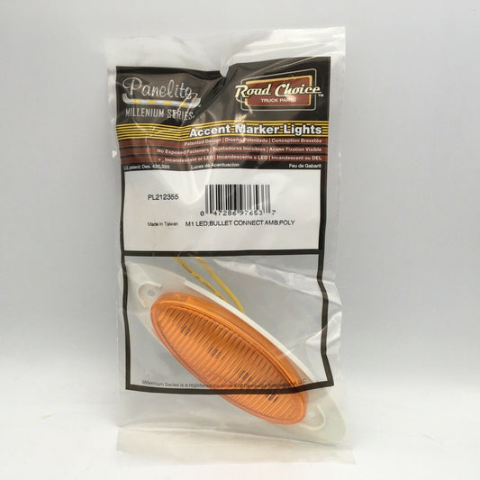 *** Panelite PL212355 Amber Accent Marker Light M1 LED Bullet Connect 002123 ***