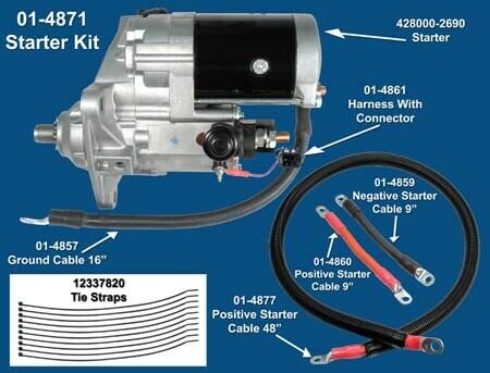 Starter Kit Electric Conversion DT466 RH Fuel Tank Convert Air Electric 1085138